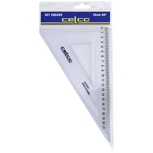 CELCO SET SQUARES 260mm 60 Degree